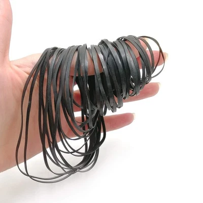 TEANTECH 50 Pcs Rubber Tape Recorder Belt Cassette Player Drive Belts Replacemen