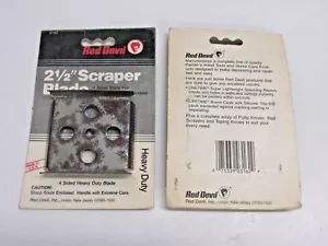 RED DEVIL #3162 SCRAPER BLADE 2-1/2" WIDE 4 EDGE HEAVY DUTY, FITS #3160 SCRAPER - Picture 1 of 1