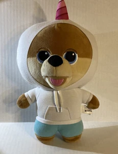 Jiffpom Unicorn Pomeranian Stuffed Toy Cutelife Plush Dog 10" Puppy Hoodie - Picture 1 of 8