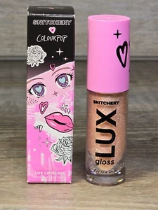 Colourpop X SNITCHERY Lux Lip Gloss in Th1rst Tr4p - Warm Champagne Holo Effect - Picture 1 of 8