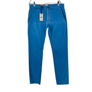 Camel Active MADISON Mens Blue Stretch Slim Fit Chino Trousers W34 L34 - Picture 1 of 17