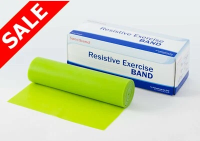 Sanctband Resistance exercise Band 6 Yards Latex Elastic Band for Upper & Lower