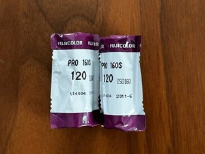 2 Rolls expired Fujifilm Pro 160S 120 color neg medium format film (6/2011) - Picture 1 of 1