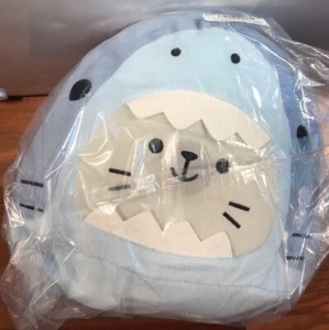 Neu mit Etikett Samezu Hai 18 Zoll Together Robbe blau Premium Stofftier Plüschtier Toreba FANS - Bild 1 von 6