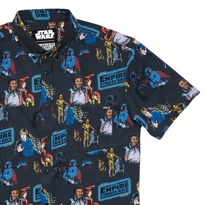 RSVLTS Star Wars El Imperio Contraataca Demasiado Fácil Camisa Abotonada NUEVA Foto 1 de 4