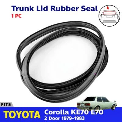 Weatherstrip Rubber Trunk Lid Seal For Toyota Corolla KE70 2D SEDAN 1979-1987 - Image 1 of 4