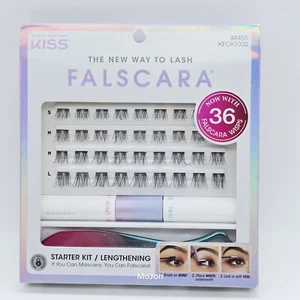 KISS Falscara Lash Wisps Extension Starter Kit Reusable Clusters - Sealed 36 Ct - Picture 1 of 7