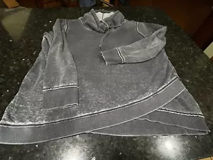 Top donna logo Calvin Klein lavorato a maglia, velluto, fronte a croce, XXL, grigio ben indossato - Foto 1 di 14