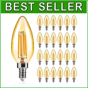 Energy-Saving 4W E12 LED Candelabra Bulbs - 40W Equivalent, 24 Soft White Lights - Picture 1 of 10