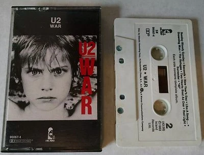 22) U2 - War - Music Cassette Tape - Atlantic Recording - 1983 Island Records - Image 1 of 4