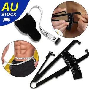 Body Fat Measurement Testing Caliper Skinfold Skin Fold Gym Weight Loss Test AU - Picture 1 of 12