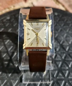 Vtg Longines 1954 Men's Art Deco 27mm Watch 9LT Mechanical Gold Tone WORKING!!! - Picture 1 of 13