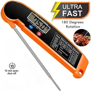 Instant Read Digital Meat Thermometer BBQ Grill For Kitchen Food Cooking - Picture 1 of 6