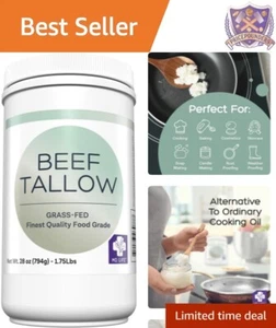 MD. Life 28oz Beef Tallow - Versatile Keto Cooking Oil for Health & Growth - Picture 1 of 9