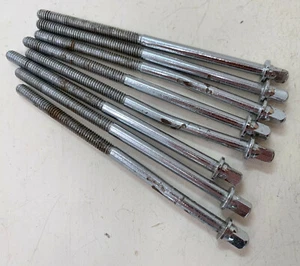 LUDWIG 60s 70s De Colección 4.25" VARILLA DE TENSIÓN Piezas Lote de 8 Club Fecha Bajo Kick Drum Años 80 - Imagen 1 de 4