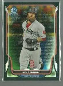 2014 Bowman Chrome Black Static Refractors #197 Mike Napoli 33/35 (ref 73396) - Picture 1 of 1