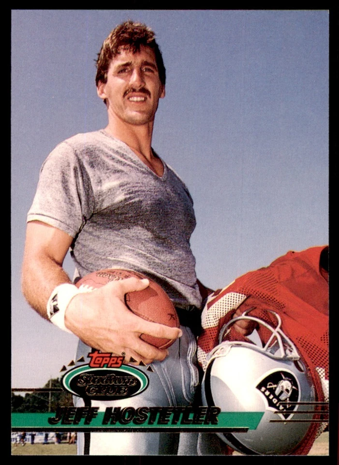 1993 STADIUM CLUB JEFF HOSTETLER LOS ANGELES RAIDERS #330 - Image 1 of 2