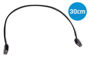 (23 EUR/m) Alphacool aRGB Verlängerung 3Pin auf 3Pin | schwarz 30cm - Bild 1 von 4