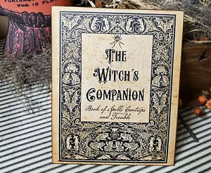LIBRO DE HECHIZOS DE BRUJAS DE HALLOWEEN ESTILO RETRO STEAMPUNK PRIMITIVO VINTAGE SIGNO DE ARAÑA - Imagen 1 de 9