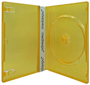 Lot STANDARD d'étuis DVD uniques couleur orange clair - Photo 1/3