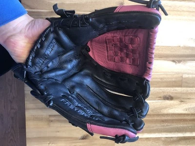 "Guante de lanzamiento rápido DeMarini Tempest Ecco de cuero A0540 13"" TP13 RHT rosa negro" Foto 1 de 4