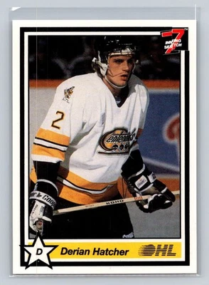 1990-91 7th Inning Sketch OHL #309 Derian Hatcher North Bay Centennials - Image 1 of 2