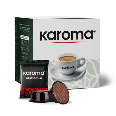 100 Capsule compatibili Lavazza* A Modo Mio Caffè Karoma - Espresso Classico