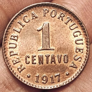 Moneda Portugal 1 centavos 1917 (¡UNC! ¡Excelente!) - Imagen 1 de 2