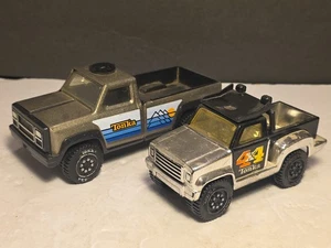 2 Vintage Metal Tonka 4x4 Pick Up Trucks - Picture 1 of 12