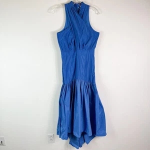 Maxi Vestido Veronica Barba Nuevo Sin Etiquetas Radley Asimétrico Azul Talla 4 - Imagen 1 de 10