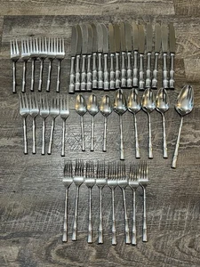 44 Teile Towle Supreme Besteck Bambus Edelstahl Besteck schönes Set Made in Japan - Bild 1 von 14