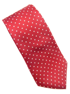 Corbata vintage - NUEVA con etiquetas - Hardy Amies London - Toda seda - Roja/blanca Foto 1 de 4