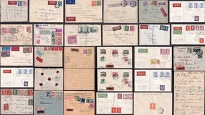 EXPRESS + SPECIAL DELIVERY Covers 1918-63 Stamps + Etiquettes..PRICED as SINGLES - Picture 1 of 47