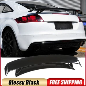 For Audi TT MK2 8J TTS Coupe 2008-2014 Gloss Black Rear Trunk Spoiler Sport Wing - Picture 1 of 18