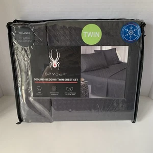 Spyder schwarz 4 Stück Twin Sheet Set Kühlung NEU - Bild 1 von 9