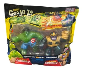 NUEVO - Heroes of Goo Jit Zu Marvel Versus Pack Hulk vs Thanos Squishy ¡SELLADO! - Imagen 1 de 2