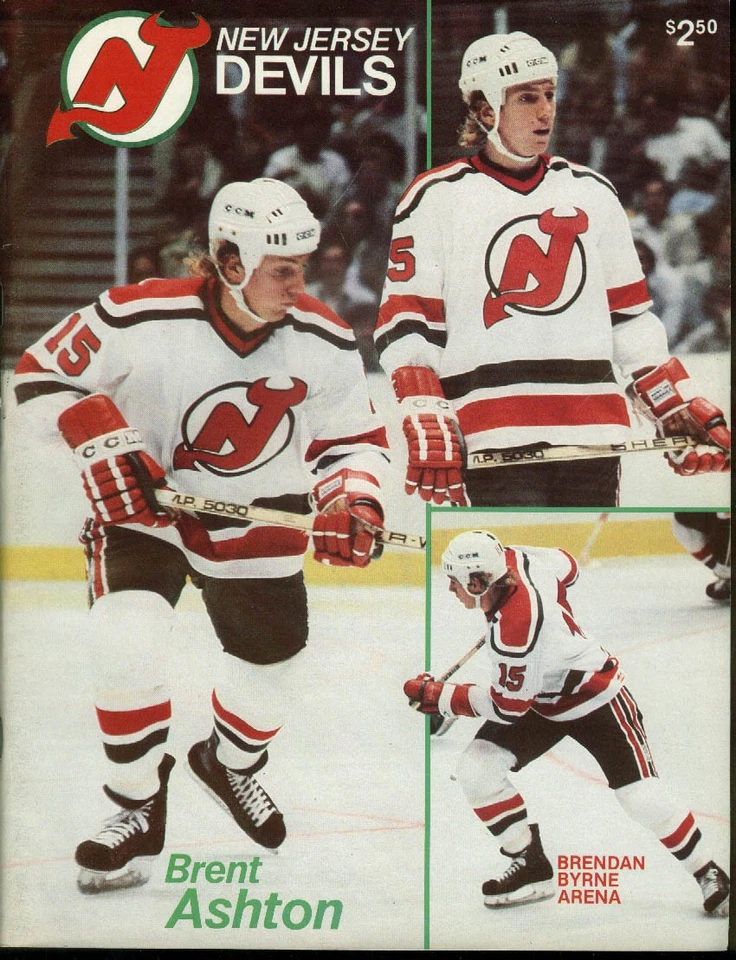 Chicago Blackhawks at New Jersey Devils Game Program 11/29 1982 Brent Ashton - Image 1 of 1