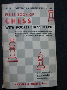 First Book of Chess with Pocket Chessboard [Paperback] [Jan 01, 1954] Reinfeld.. - Picture 1 of 7