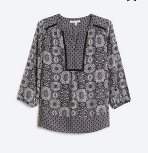 Les Serein Perri Top Womens Black and White Size Large NWT - Picture 1 of 8