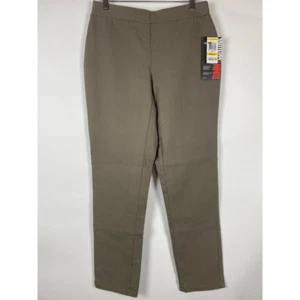 Style&co. Womens Skinny Slim Pants Taupe High Rise Tummy Control Stretch M New - Picture 1 of 9