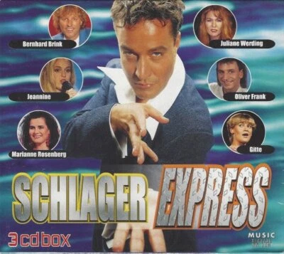 Schlager Express - 3 CD-Set, Bernhard Brink, Adamo, Wolfgang Petry, Gitte u.v.m. - Bild 1 von 2