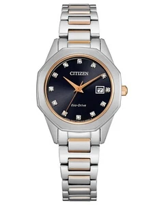 Citizen Eco-Drive EW2586-58E Corso Diamond Accent Two Tone Women's Watch - Picture 1 of 3
