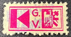 NSDAP G.V. Sello Símbolo Rojo - Diseño Emblema Paramilitar Partido Nazi - Imagen 1 de 2