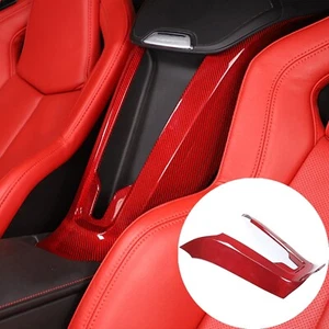 C8 Corvette Red Carbon Fiber Rear Waterfall Compartment Cover - Picture 1 of 8