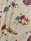 Vintage Winnie The Pooh Crib Sheet 46x26 With Hot Air Balloons Kites USA Fabric