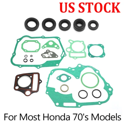 US For Honda Engine Gasket Seal Rebuild Kit XR70R XL70 CL70 CT70 S65 ATC70 SL70 - Image 1 of 4