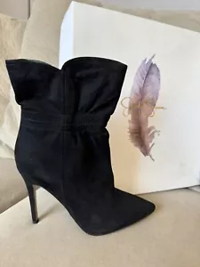 $139 Jessica Simpson Lynford Tacones Botas Botines Punta Punta Negro NUEVO Talla 7 - Imagen 1 de 9