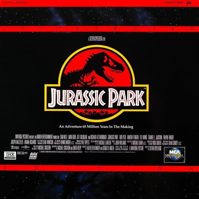 JURASSIC PARK ~ LETTER BOX EDITION ~ LASERDISC ~ SAM NEILL Laura Dern ~ LVD - Image 1 of 1
