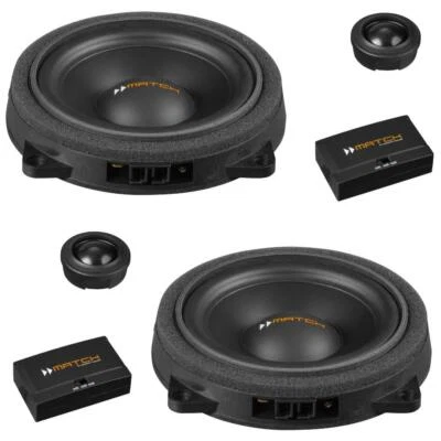 Match UP C42BMW-FRT.2 BMW 1, 2, 3, 4, 5, X Series 4 Inch Component Speakers 60w - Image 1 of 4