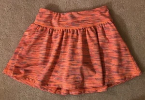 EUC! Zella Girl Orange Skort Sz L 10/12 Cute Style And Color! Barely Worn - Picture 1 of 4